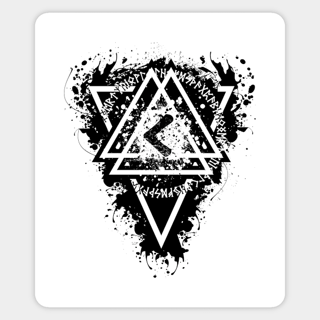 Kenaz rune Sticker by opooqodesign